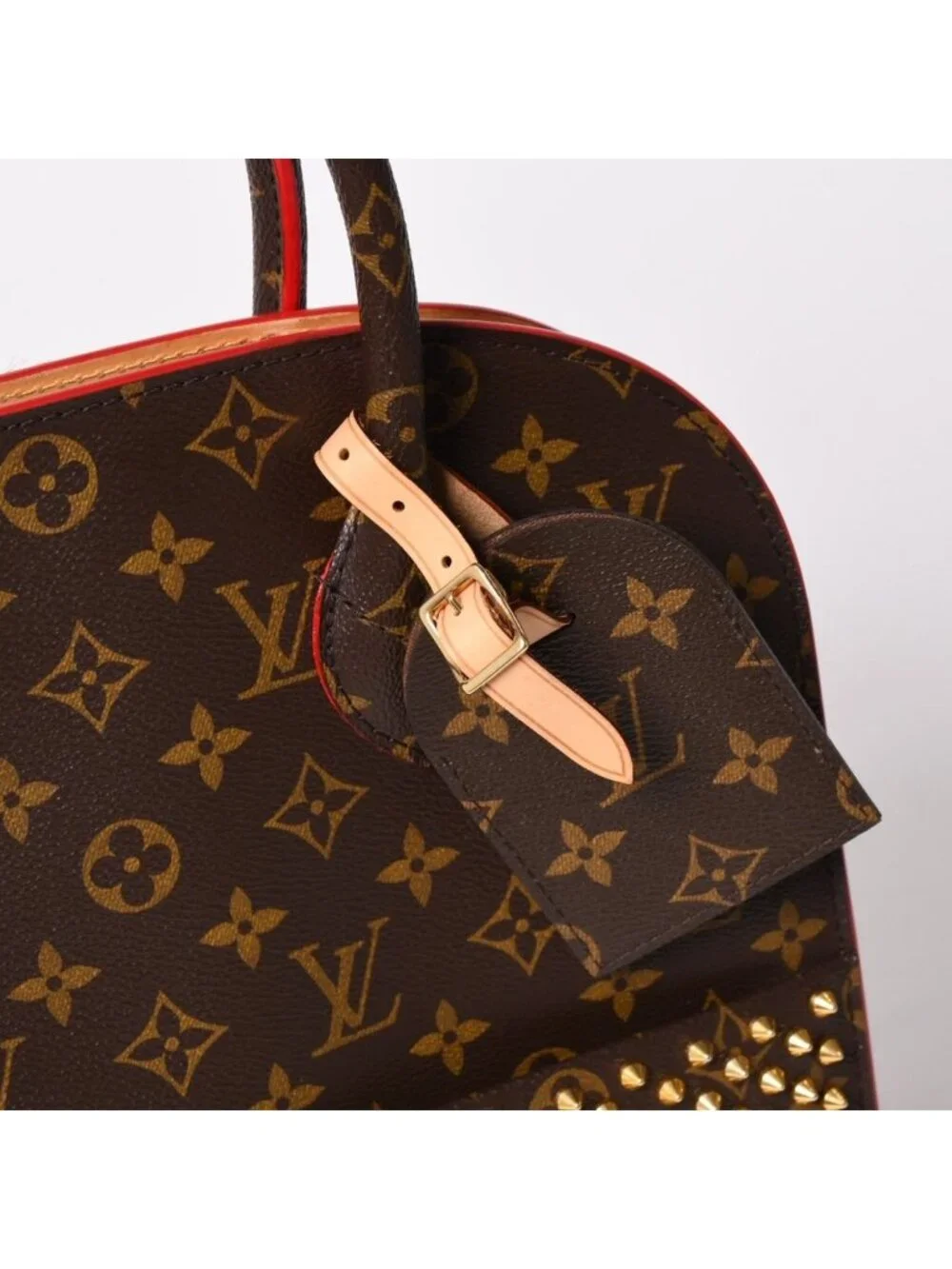 Louis Vuitton Christian Louboutin Iconoclast Handbag Calf Hair Gold